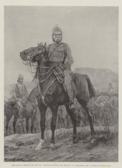 De Overwinnaar van Belmont en Gras Pan, Luitenant-Generaal Lord Methuen, CB, bevelhebber van de 1e Divisie in Zuid-Afrika door Richard Caton Woodville junior